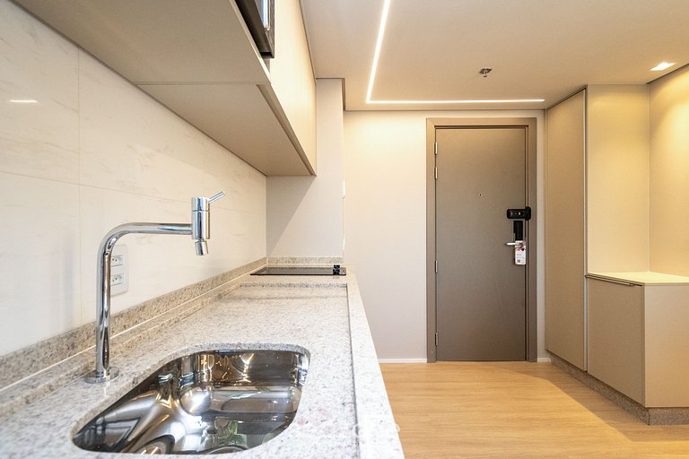 Apto 1H, cond. c/ gimnasio Setor Marista - BLS1355