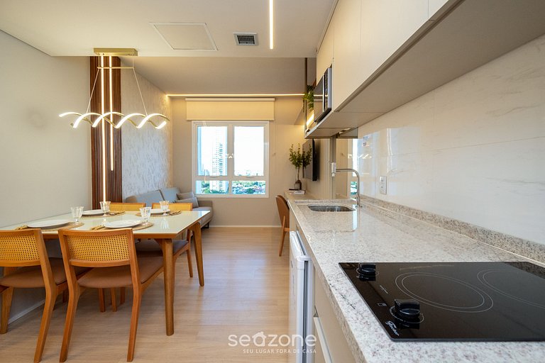 Apto 1H, cond. c/ gimnasio Setor Marista - BLS1355