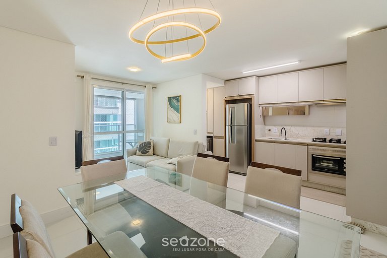 Apto 2Q c/ vista mar churrasq. piscina SHC0703