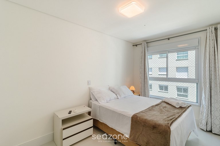 Apto 2Q c/ vista mar churrasq. piscina SHC0703