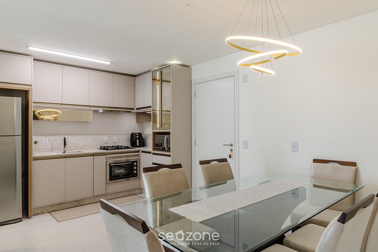 Apto 2Q c/ vista mar churrasq. piscina SHC0703