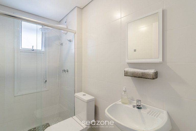 Apto 2Q c/ vista mar churrasq. piscina SHC0703