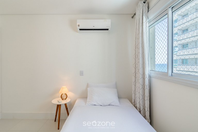 Apto 2Q c/ vista mar churrasq. piscina SHC0703