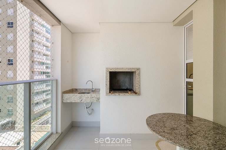 Apto 2Q c/ vista mar churrasq. piscina SHC0703