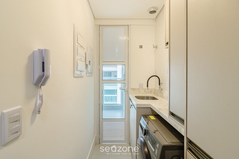 Apto 2Q c/ vista mar churrasq. piscina SHC0703