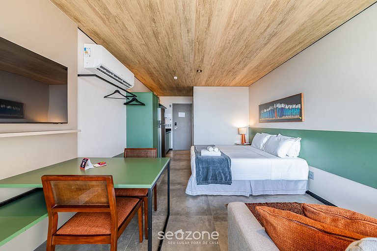 Estúdio na Orla c/ Academia e Piscina NWT0418