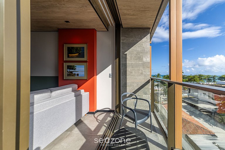 Estúdio na Orla c/ Academia e Piscina NWT0418