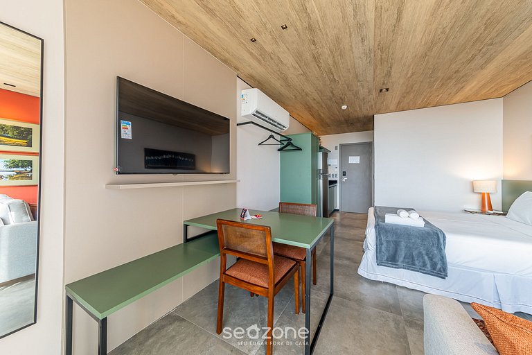 Estúdio na Orla c/ Academia e Piscina NWT0418