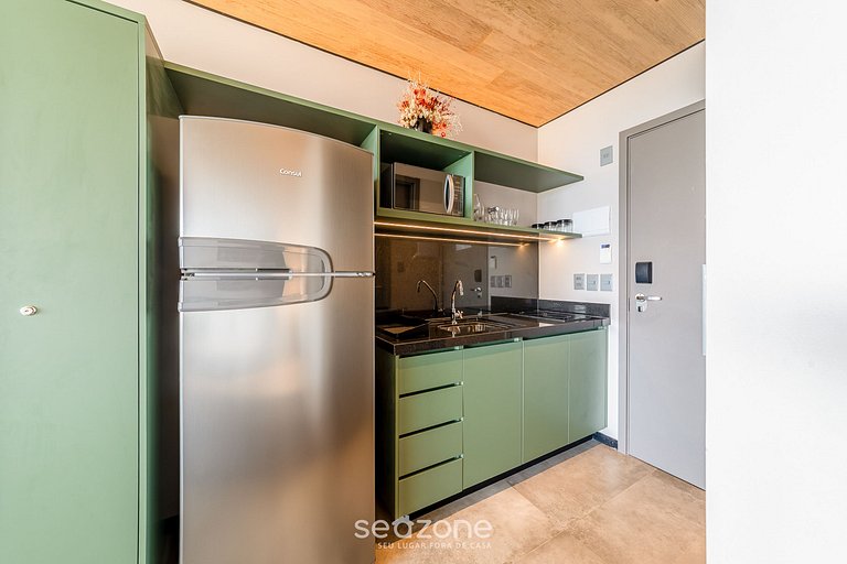 Estúdio na Orla c/ Academia e Piscina NWT0418