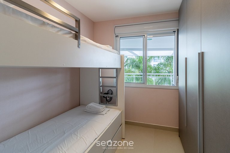 Apto em resort a 200m da praia Floripa-SC MHE0213