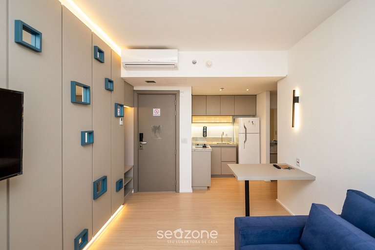 Depto c/ gimnasio en cond., Marista - BLS1553