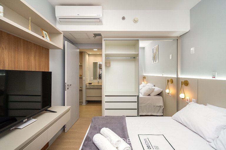 Apt sofisticado em cond. com academia - BLS1755