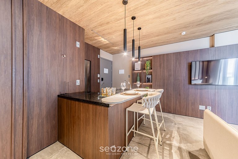 Hermoso Estudio con Vista Lateral al Mar NWT0805