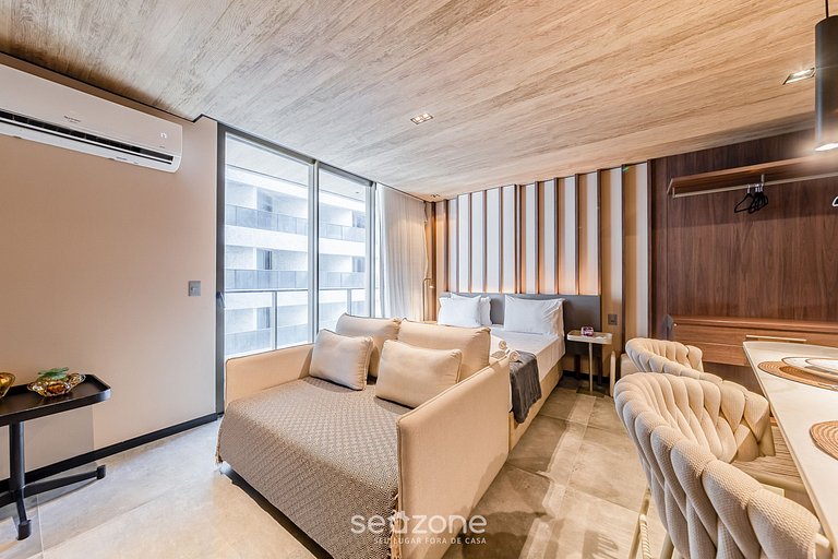 Hermoso Estudio con Vista Lateral al Mar NWT0805