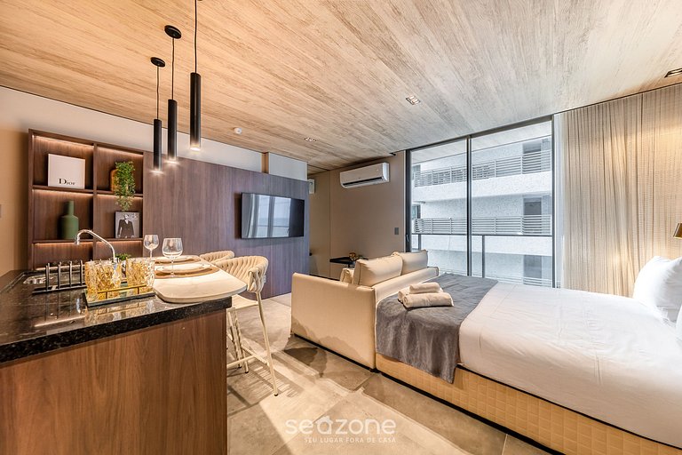 Hermoso Estudio con Vista Lateral al Mar NWT0805