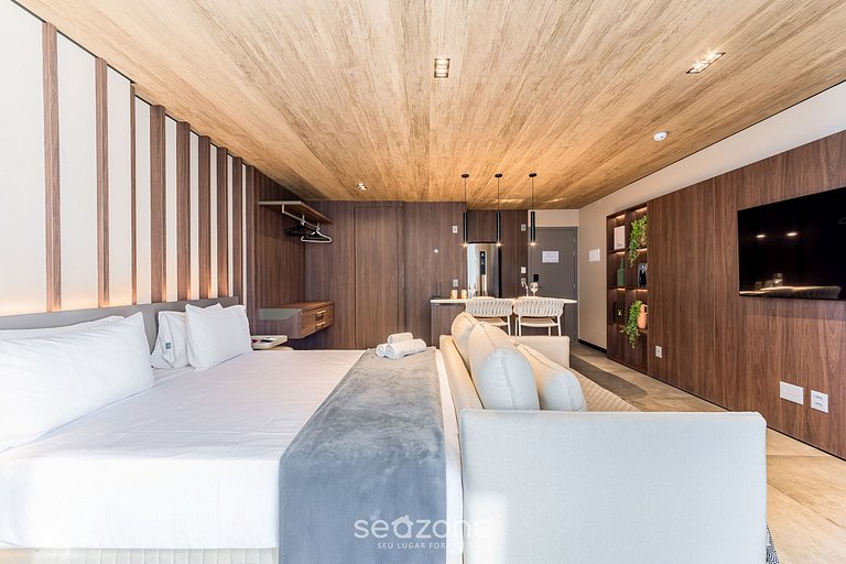 Hermoso Estudio con Vista Lateral al Mar NWT0805