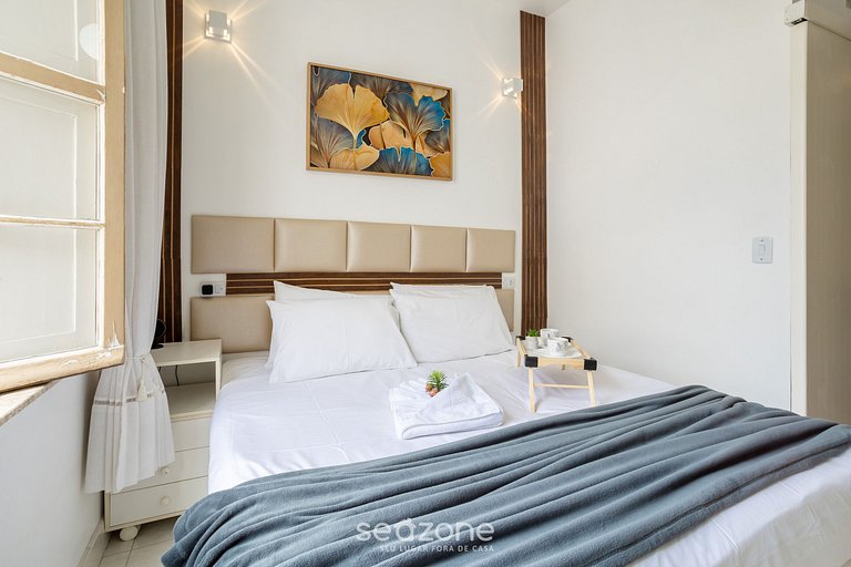 Apt em um paraíso no Centro c/Piscina QUI0090