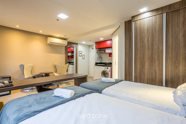 Estudio moderno a 300m del metro Moema! SQC0810