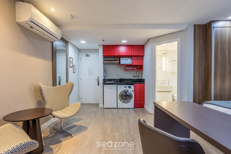 Estudio moderno a 300m del metro Moema! SQC0810