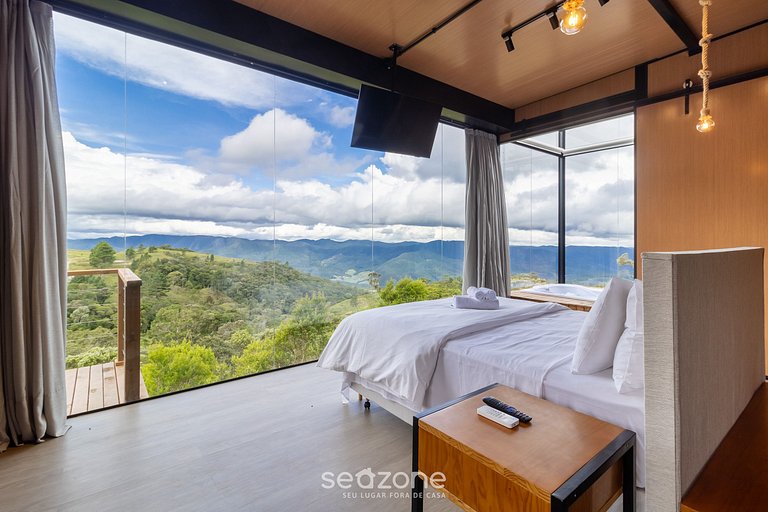 Chalé c/chimenea cerca de Florianópolis VST034