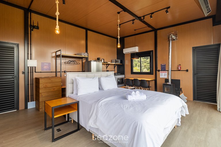 Chalé c/chimenea cerca de Florianópolis VST034