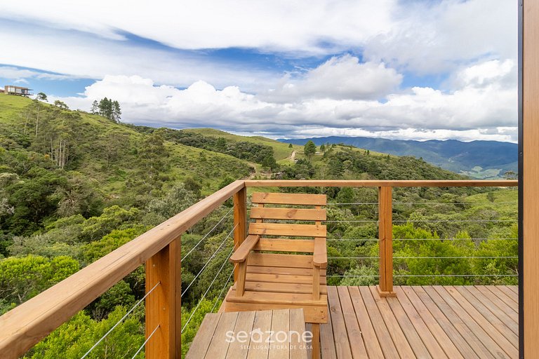 Chalé c/chimenea cerca de Florianópolis VST034