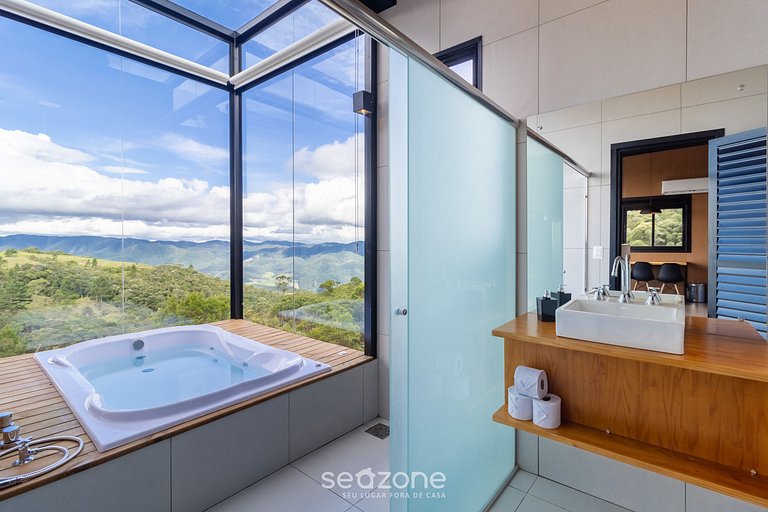 Chalé c/chimenea cerca de Florianópolis VST034