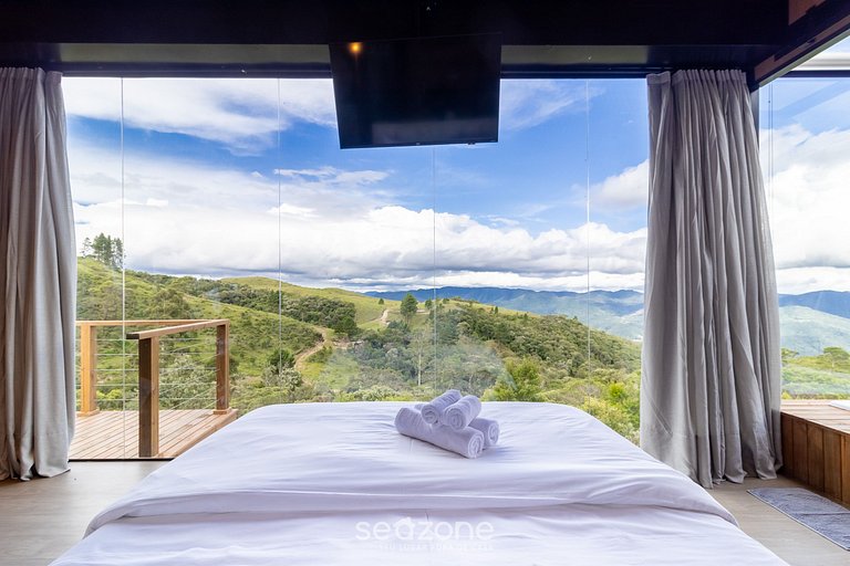 Chalé c/chimenea cerca de Florianópolis VST034