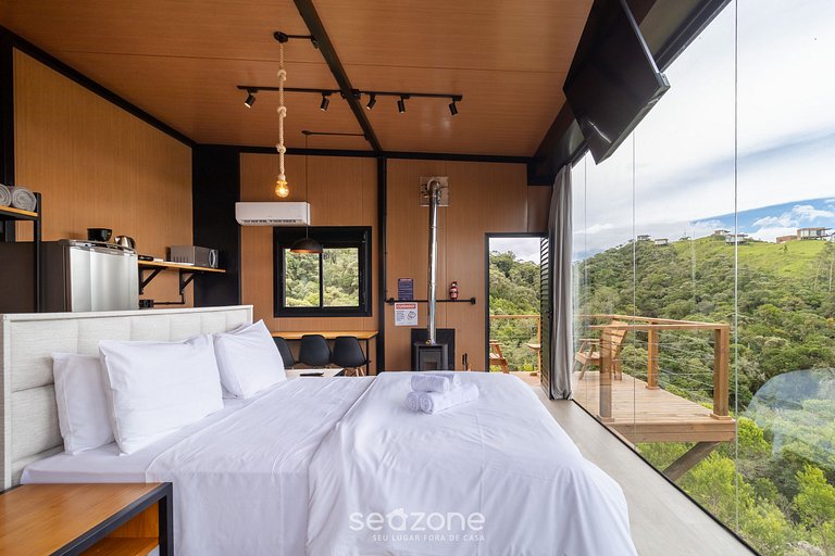 Chalé c/lareira perto de Florianópolis VST034