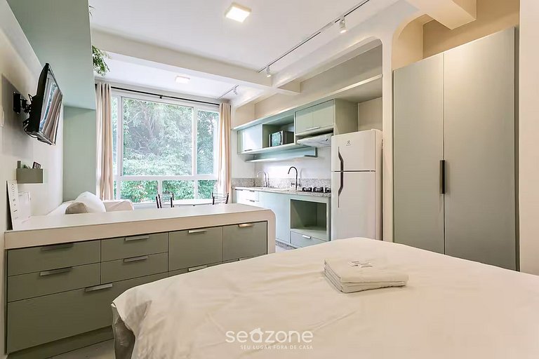 Hermoso estudio p/ 4 en Lagoa da Conceição BDR522