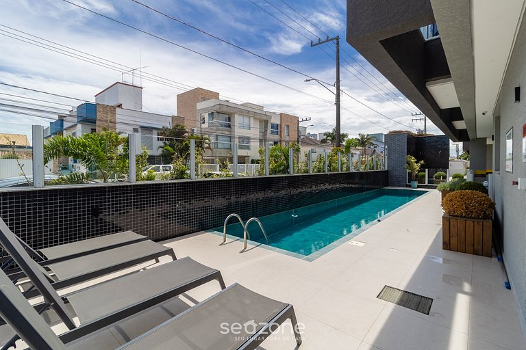 Conforto e piscina perto da Praia - RHL0302