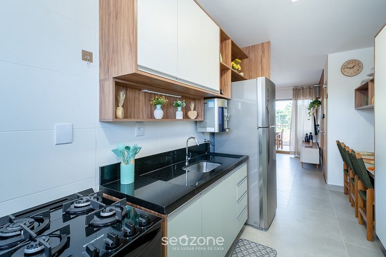 Ap 2 hab. en cond. c/piscina - Itacimirim RJH0101