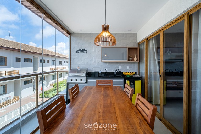 Ap 2 hab. en cond. c/piscina - Itacimirim RJH0101