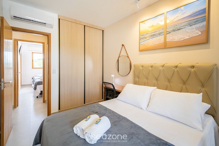 Ap 2 hab. en cond. c/piscina - Itacimirim RJH0101