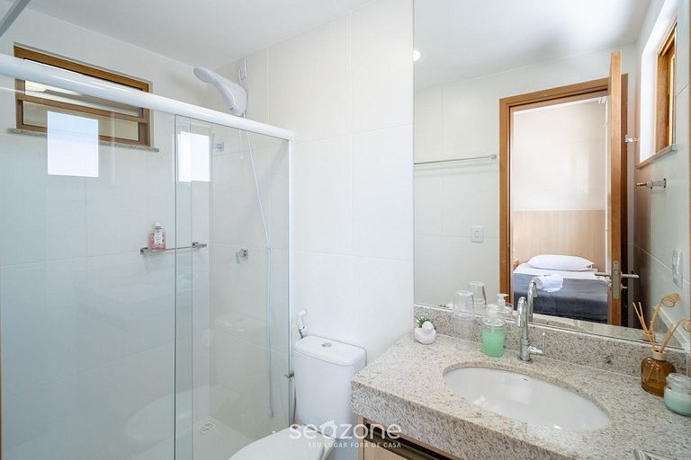 Ap 2 hab. en cond. c/piscina - Itacimirim RJH0101