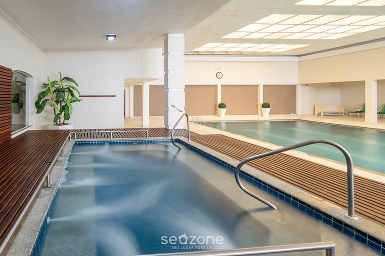 Apt em um paraíso no Centro c/Piscina QUI0090