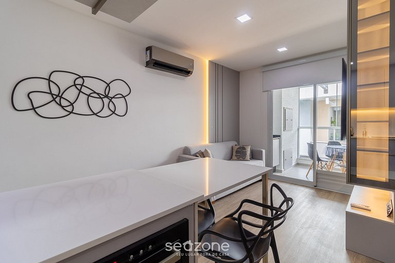 Apt moderno c/ piscina e hidromassagem! RHL0305