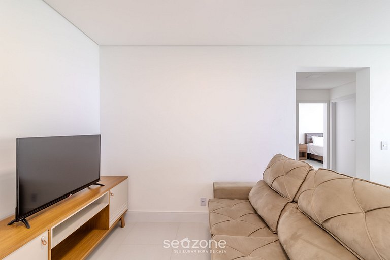 Apto vista mar c/ churrasq. 50m da Praia SHC0606