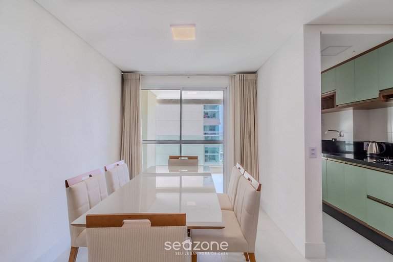 Apto vista mar c/ churrasq. 50m da Praia SHC0606