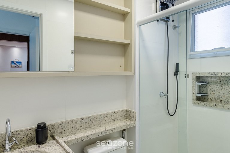 Apto c/ Churrasqueira a 500m da Praia IRE0022