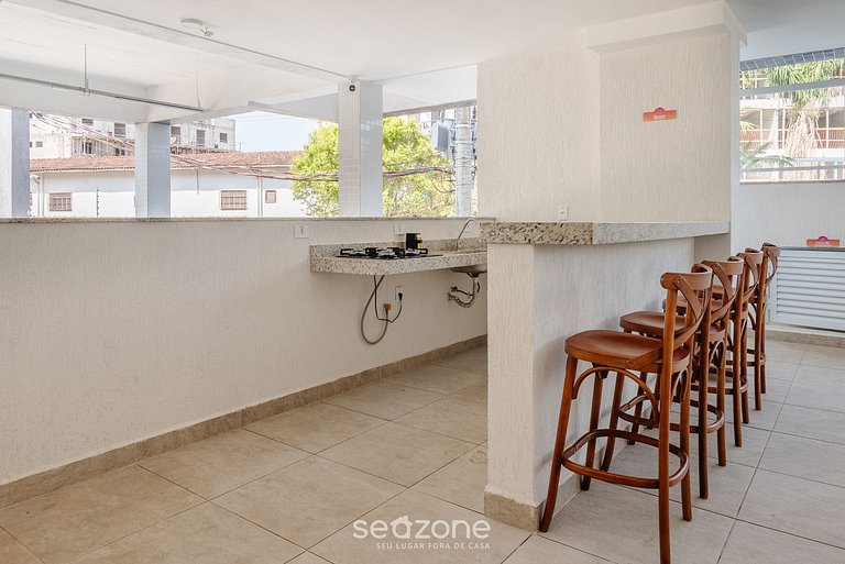 Apto c/ Churrasqueira a 500m da Praia IRE0022