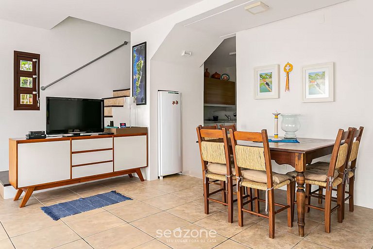 Bela casa vista mar e pé na areia CDA1647