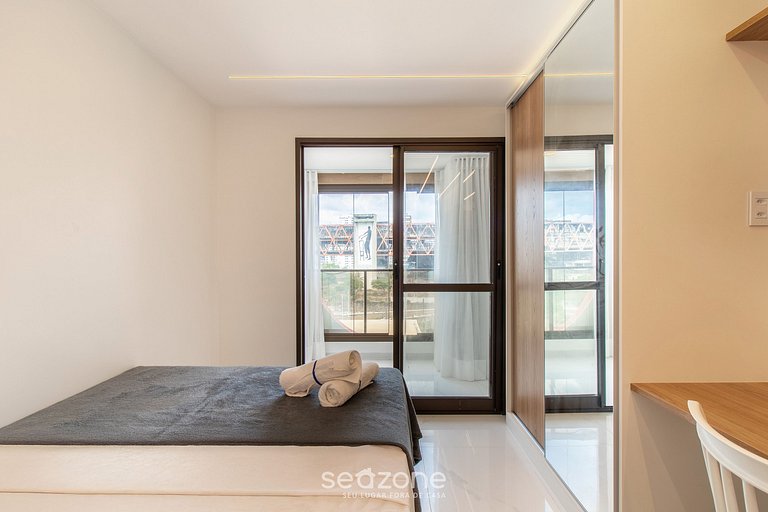 Estudio en Cond. con Piscina, 750m del mar SMT0713