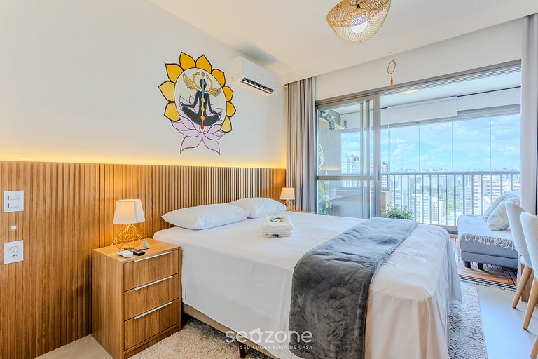 Studio Zen c/vista panorâmica de São Paulo ONJ2612