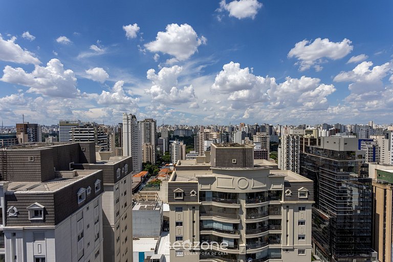 Studio Zen c/vista panorâmica de São Paulo ONJ2612