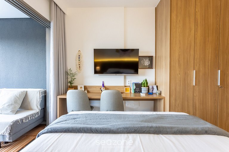 Studio Zen c/vista panorâmica de São Paulo ONJ2612