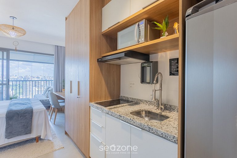 Studio Zen c/vista panorâmica de São Paulo ONJ2612