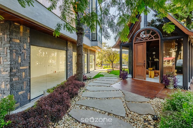 Apt c balcón, chimenea y vista en centro | DMS0107