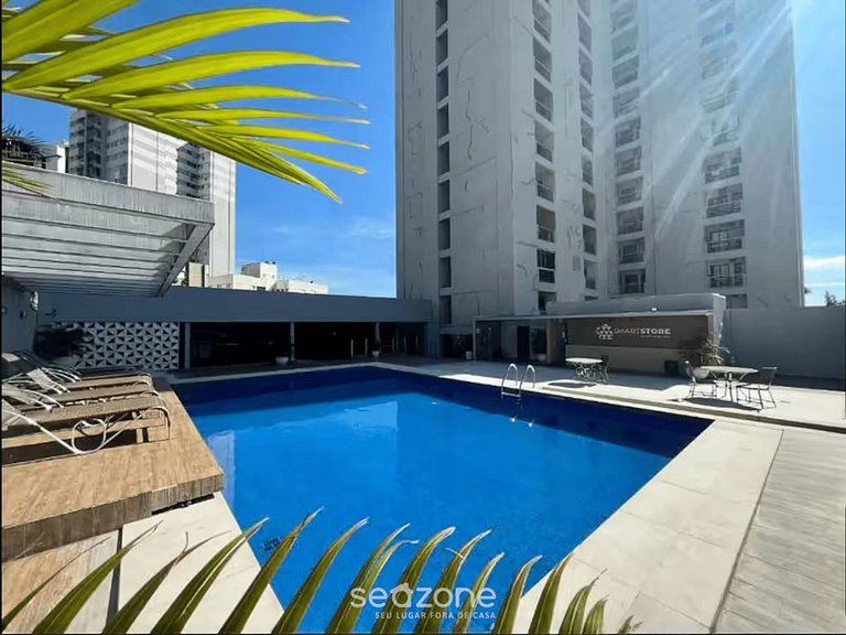 Flat em frente ao HUGO e Pq Areião - BEH2209