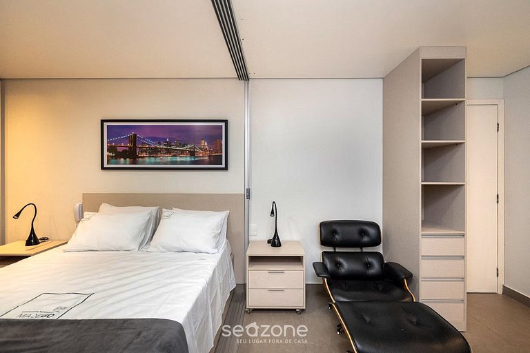 Flat em frente ao HUGO e Pq Areião - BEH2209